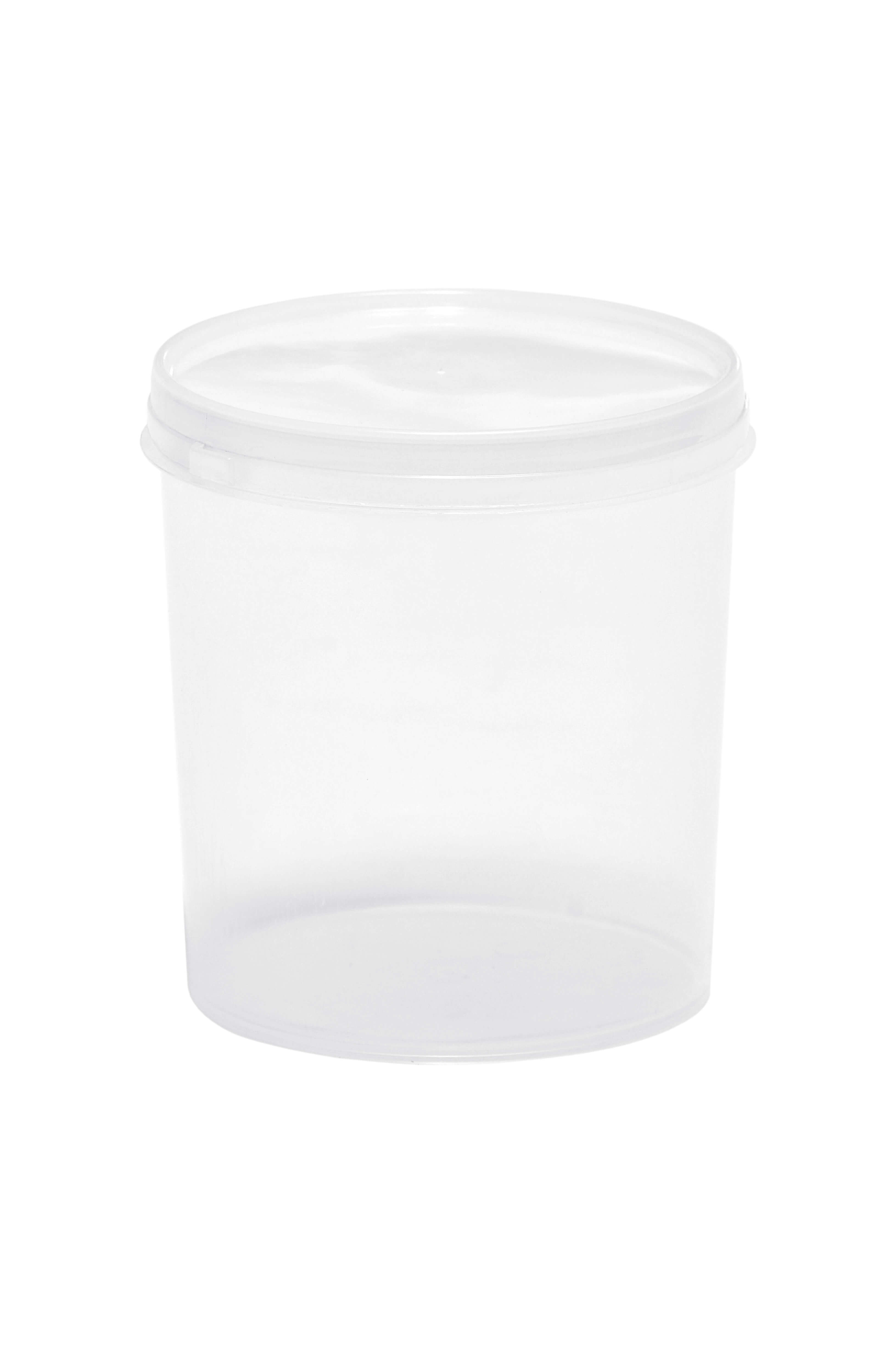 pote - 450ml - transparente tampa natural