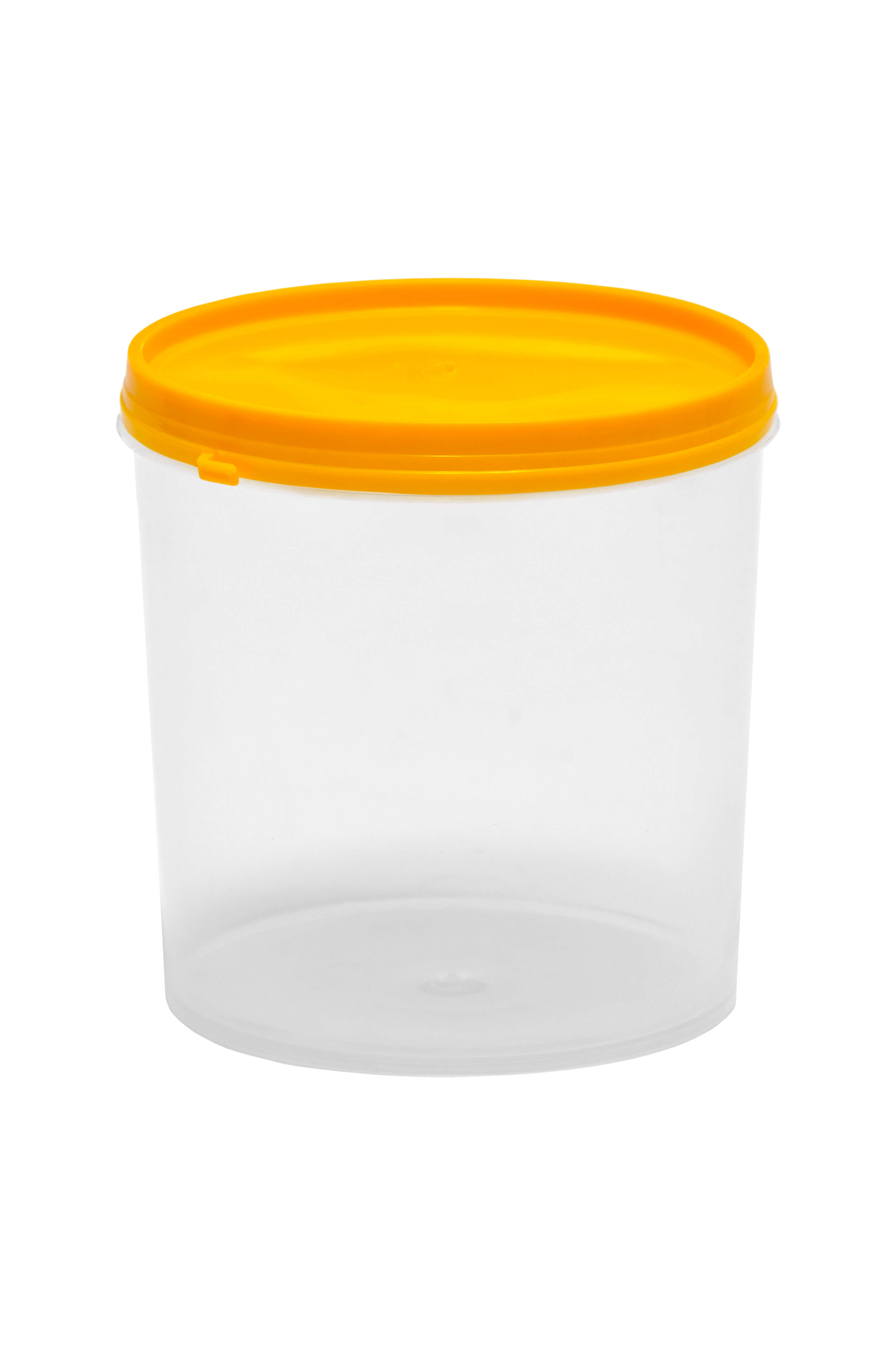 pote - 900ml - transparente tampa amarela